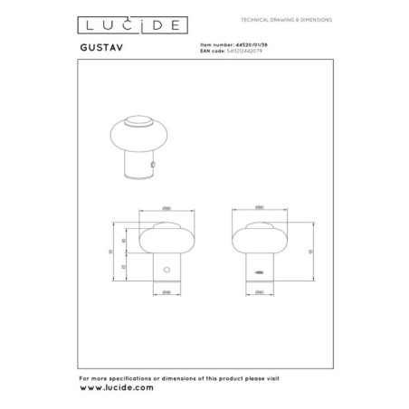 Lampe de table LED Gustav (0,8 W)