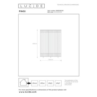 Lampadaire rechargeable LED Pingi II (3W)