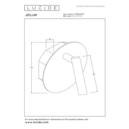 Applique murale LED Jolijn (2W)