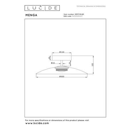 Plafonnier LED Menga (11W)