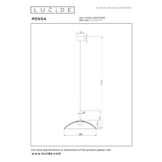 Lampe de plafond LED Menga (18,6W)