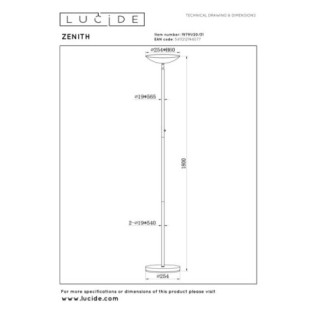 Lampadaire LED Zenith (20W)