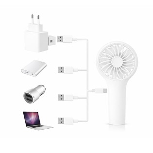 Ventilateur à main Bris Blanc 3 vitesses.