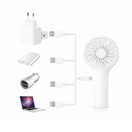 Ventilateur à main Bris Blanc 3 vitesses.