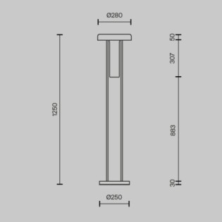 Lampe sur pied LED Ikebana (24W)