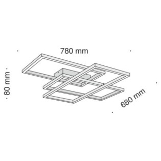Lampe de plafond LED Rida (80W)