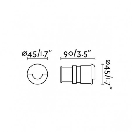 Empotrable exterior LED Kane-1 (3W)
