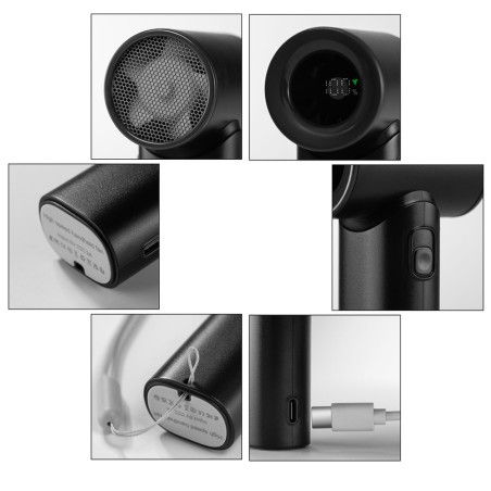 Ventilateur à main Chill Noir 5 vitesses.