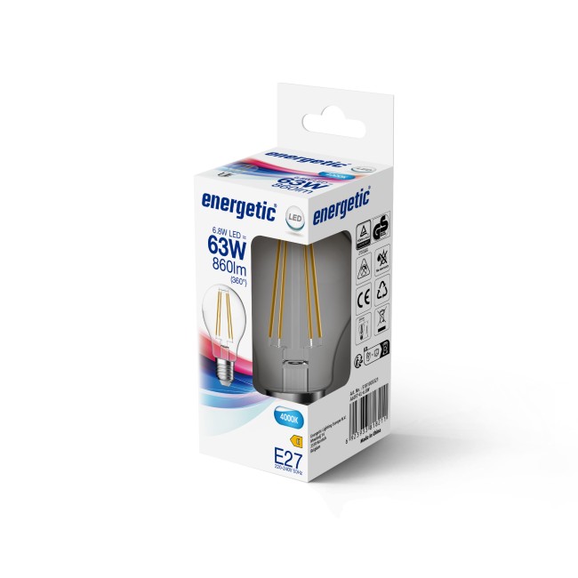 Ampoule LED E27 A60 4000K (6.8W)