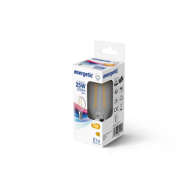 Ampoule LED E14 G45 2700K (2.1W)