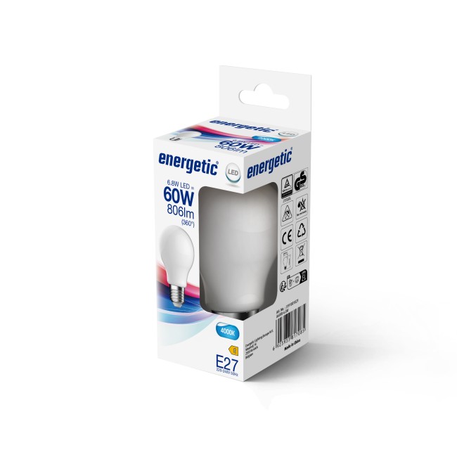 Ampoule LED E27 A60 4000K (6.8W)