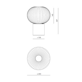 Lampe de table Irzo Marbre