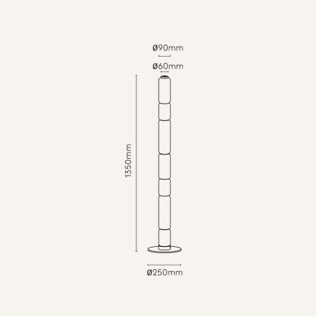 Lampadaire LED Venus Dim (17W)
