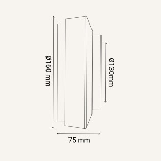 Applique Murale LED pour salles de bains Nilo 2CCT (6W)