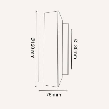 Applique Murale LED pour salles de bains Nilo 2CCT (6W)