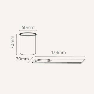 Verre + support pour...