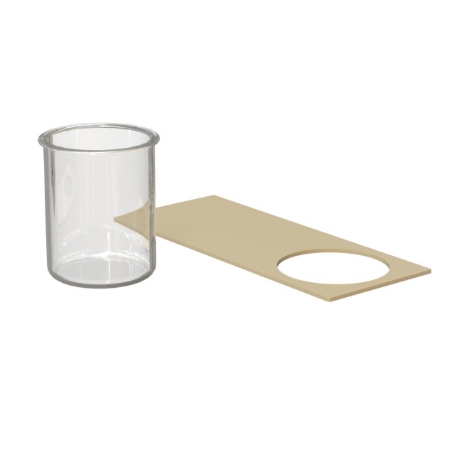Verre + support pour applique Verso