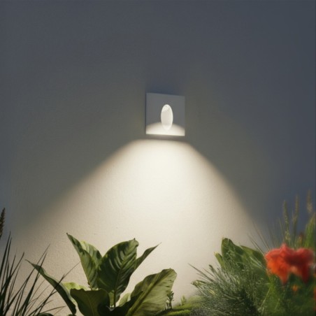 Applique murale encastrable LED Bely Elite Carrée (1W)