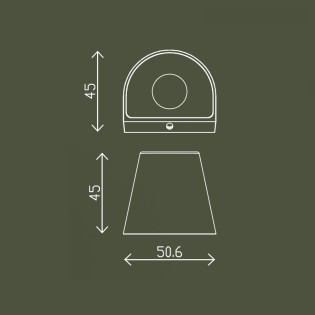 Aplique murale exterieur LED Orbe III (1.5W)