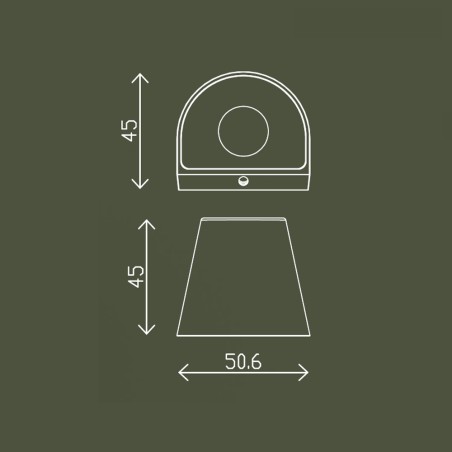Aplique murale exterieur LED Orbe III (1.5W)