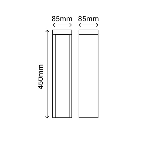 Balise d'extérieur LED Dary 45 (10W)