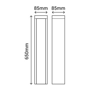 Balise d'extérieur LED Dary 65 (10W)
