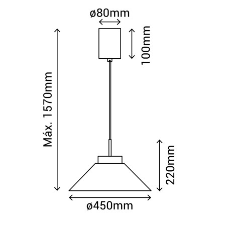 Lampe de plafond LED Carmen 45 I (9W)