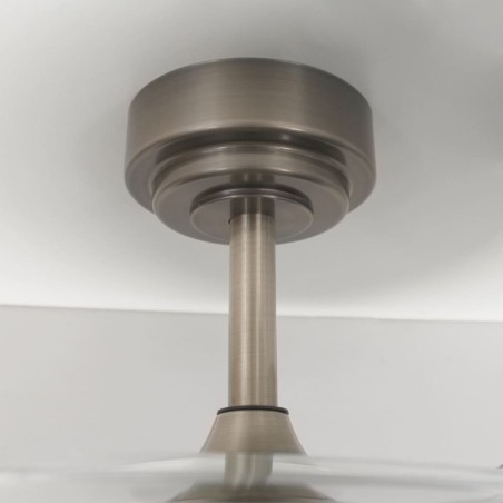 Ventilador LED con aspas retráctiles Ilsa Mini Niquel CCT (35W)