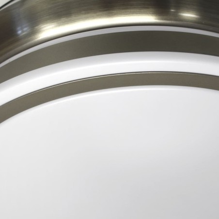 Ventilador LED con aspas retráctiles Ilsa Mini Niquel CCT (35W)