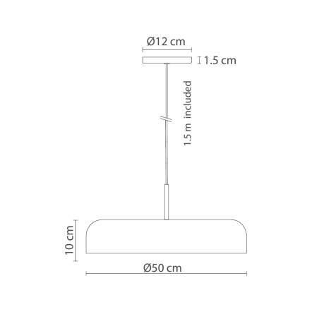 Lampe de plafond Rea 58