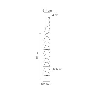 Suspension LED Boga Vertical Up (20W)
