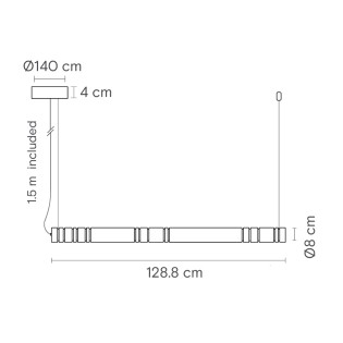 Suspension LED Bowie 130 (25W)