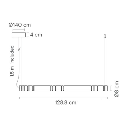Suspension LED Bowie 130 (25W)