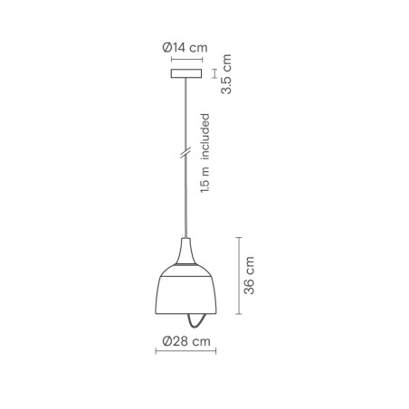 Lampe de suspension LED Barna (18W)