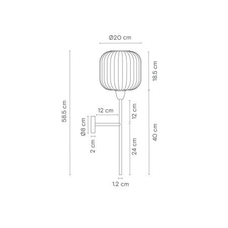 Applique Murale Whiteberry Orb