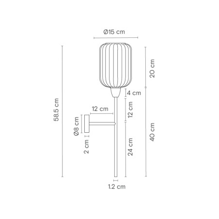 Applique Murale Whiteberry Lantern