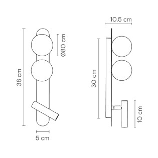 Applique Murale Bubble (2 lumieres)