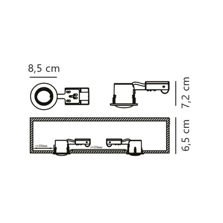 Encastré de plafond Mixit Pro