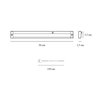 Regletté LED Preston 30 (4W)
