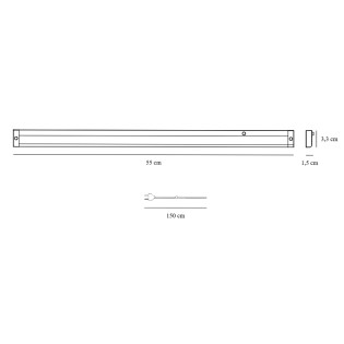 Regletté LED Preston 55 (8W)