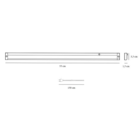 Regletté LED Preston 55 (8W)