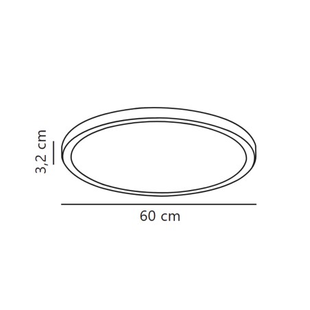 Plafonnier á LED Oja 60 2700K Dim (28W)