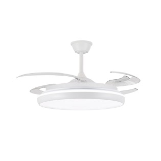 Ventilateur LED à pales rétractables Charly L CCT Dim (80W)