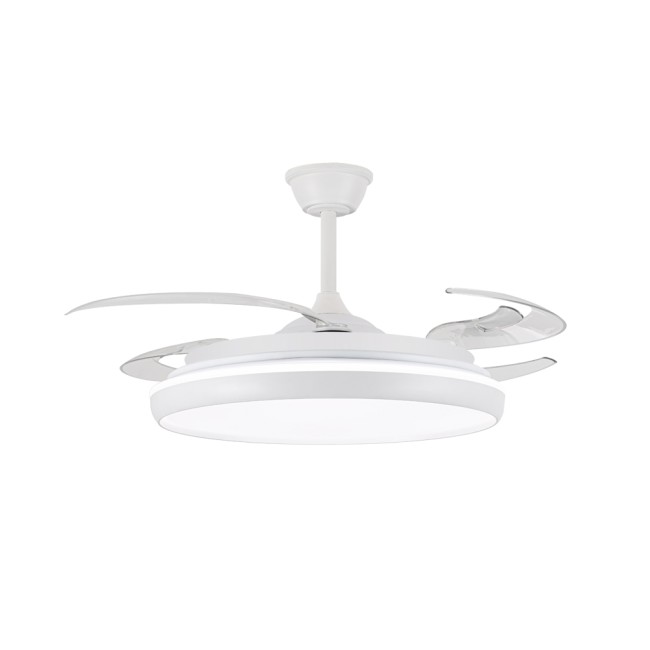 Ventilateur LED à pales rétractables Charly L CCT Dim (80W)