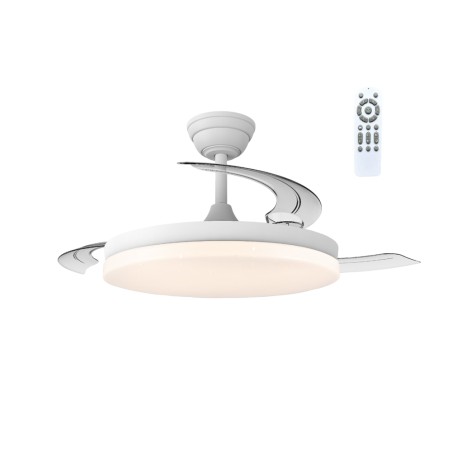 Ventilateur LED à pales rétractables Night Eco Brilli CCT Dim (48W)