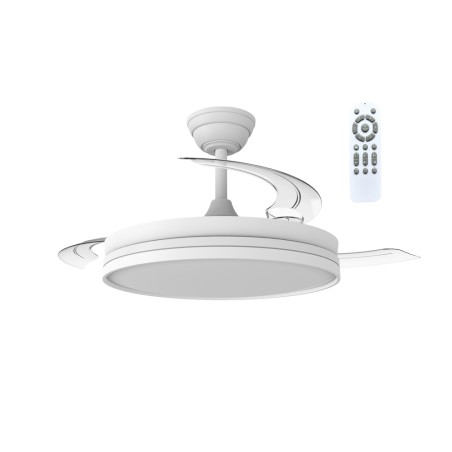 Ventilateur LED à pales rétractables Ferro Eco CCT Dim (48W)