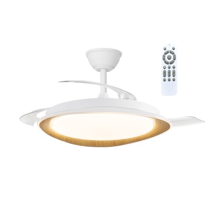 Ventilateur LED à pales rétractables Plenn CCT Dim (48W)