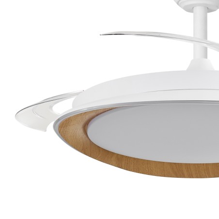 Ventilateur LED à pales rétractables Plenn CCT Dim (48W)