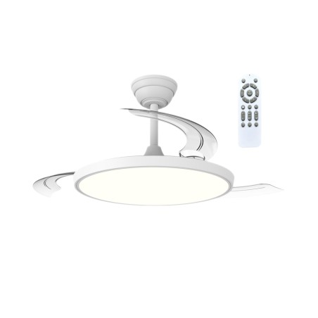 Ventilateur LED à pales rétractables Cookie CCT Dim (60W)