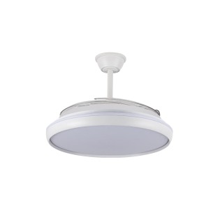 Ventilateur LED à pales rétractables Charly L CCT Dim (80W)